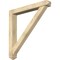 Ekena Millwork Traditional Arts and Crafts Rough Sawn Bracket w/ Offset Brace, Douglas Fir, 6"W x 44"D x 44"H BKT0604X44X44TRA03RDF - alternate 1